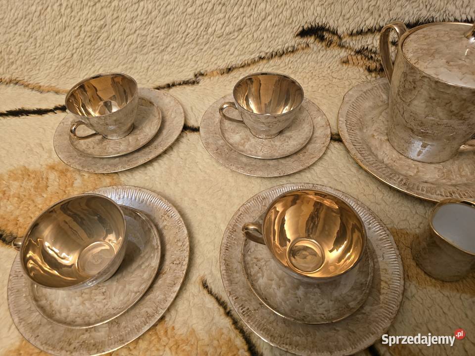 porcelanowy serwis zestaw kawowy Ćmielów komplet Porcelana i szkło śląskie