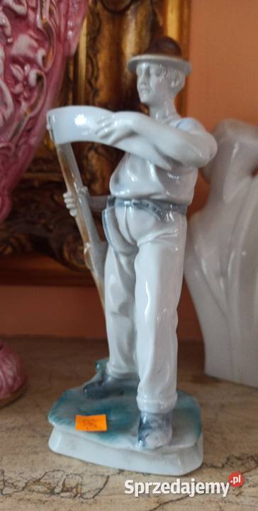 Figurka Kosiarz Żniwiarz Grafenthal Carl Gdańsk