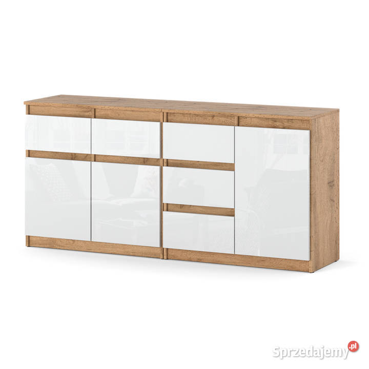 Komoda Nowoczesna 5 Szuflad 160 Pojemna Duża 35cm Elbląg