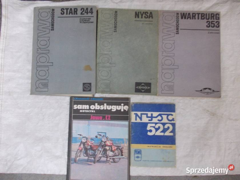 Stare książki Naprawa samochodów motorów książka Bielsko-Biała