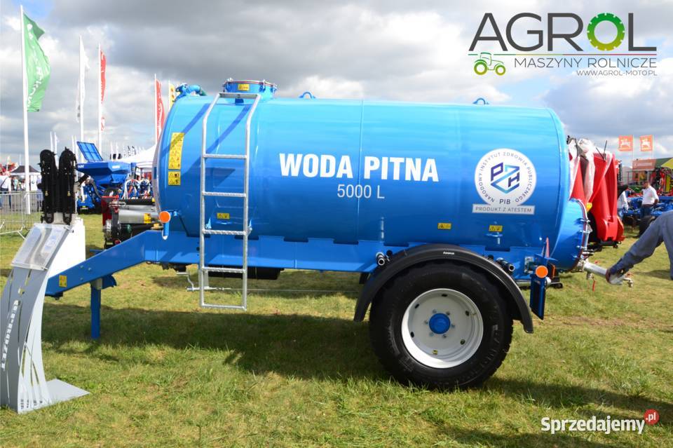 Wóz do wody pitnej 5000l transport 4350l beczka