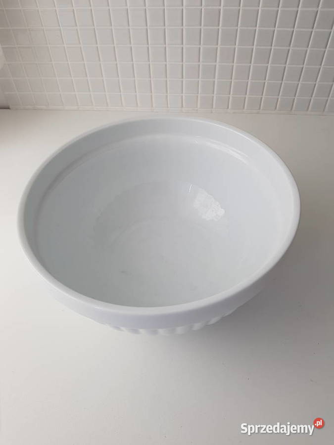 Biała ceramiczna misa kuchenna biały Miski Siemianowice Śląskie