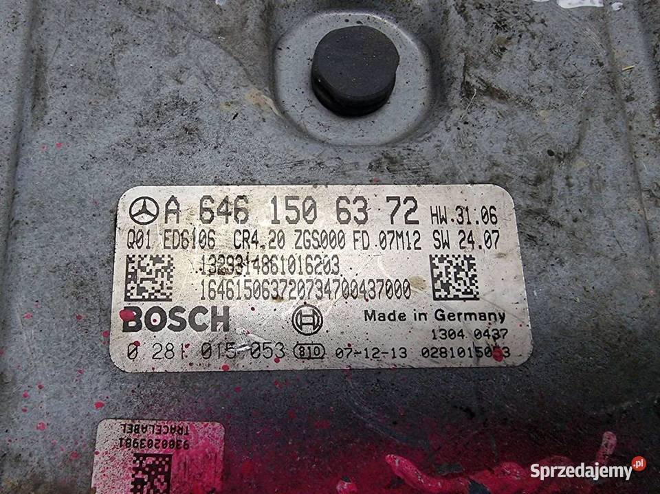 KOMPUTER SILNIKA ECU MERCEDES SPRINTER W906 osobowe Lipno