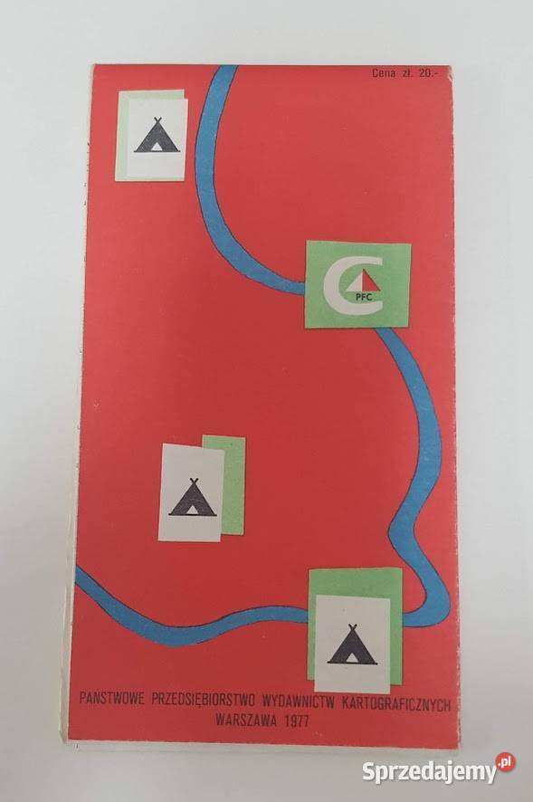 Mapa samochodowa campingów Polska różne lubuskie Zielona Góra