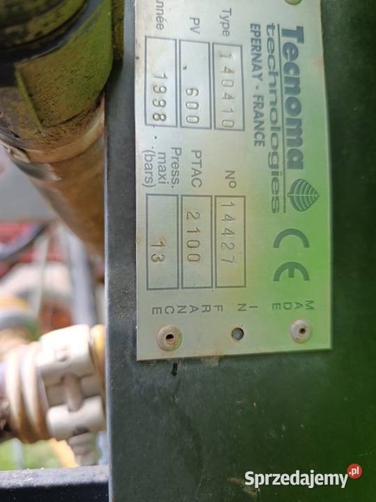 Opryskiwacz Tecnoma 21m 1000l sterownik kujawsko-pomorskie Brodnica