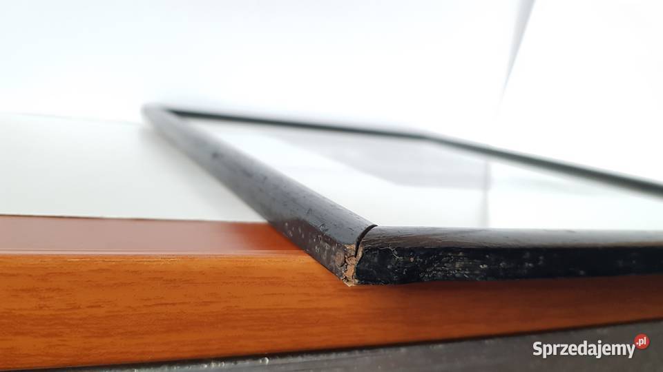 Stara sygnowana grafika Brzozy Dąbrowa Górnicza