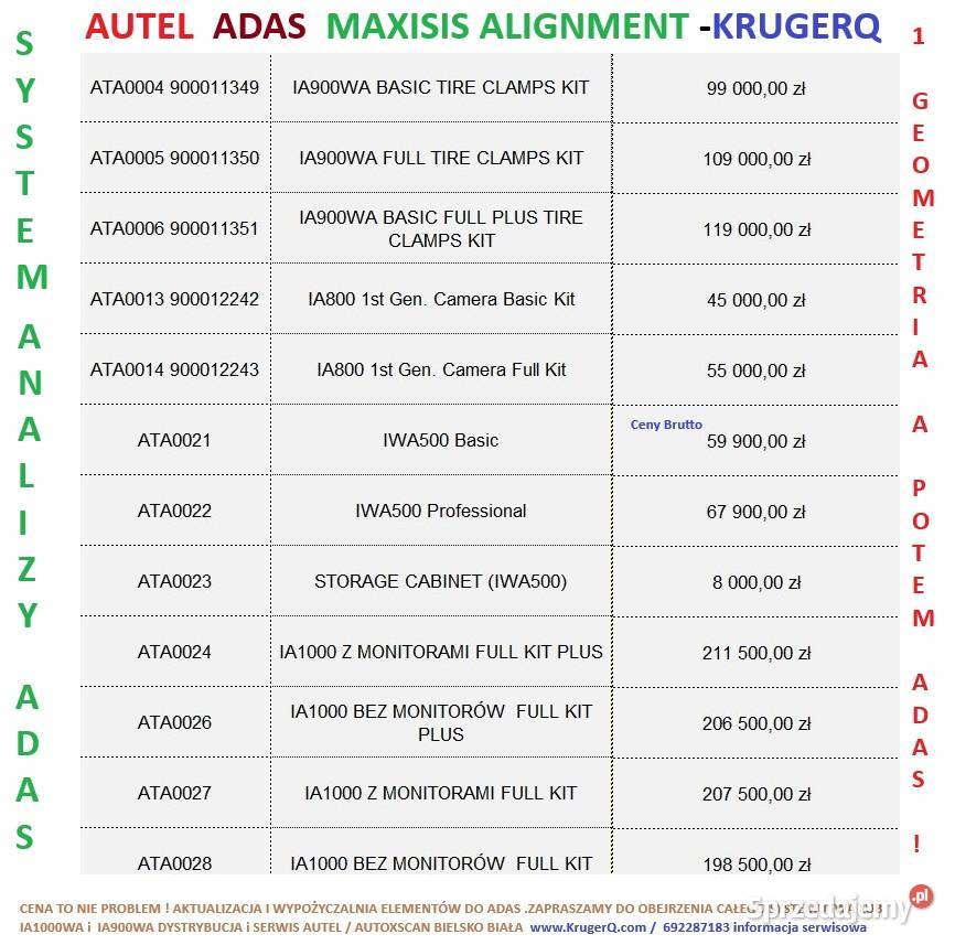 Autel iwa500 3D MaxiAlign IWA500 Profesisional sprzedam