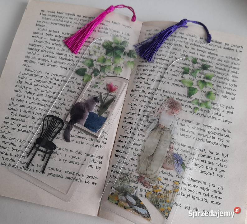 Zakładka Zakładki do Książki 2 sztuki Hand Made Rotmanka