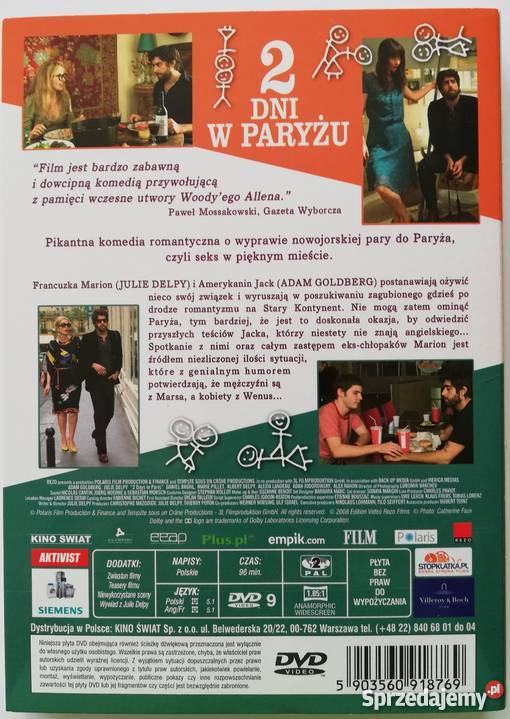 2 dni w Paryżu Julie Delpy Adam Goldberg Łódź