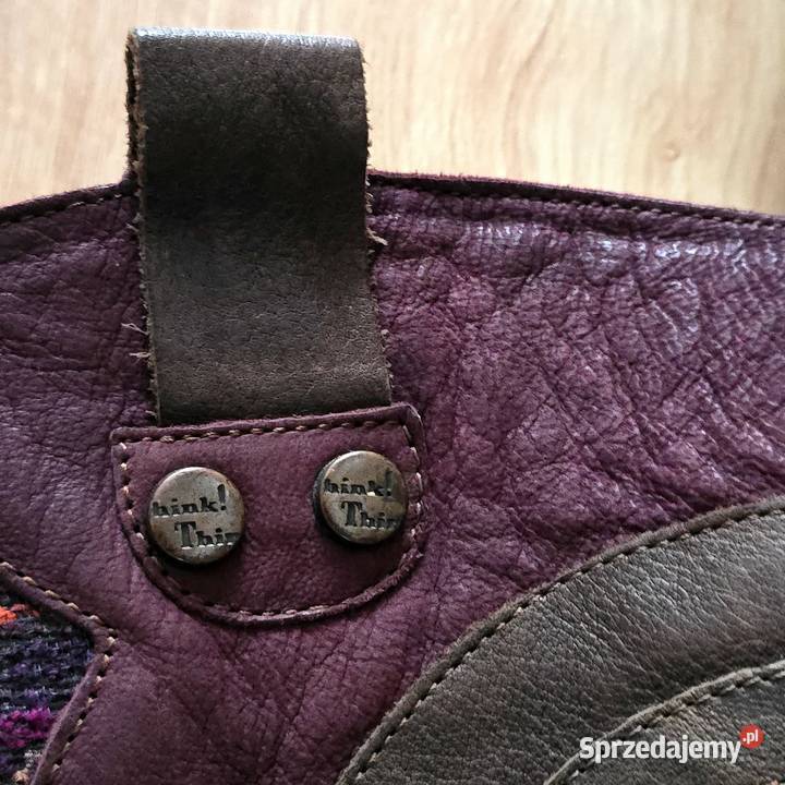 Unikatowe Kozaki Damskie Think skóra naturalna skóra Gdańsk