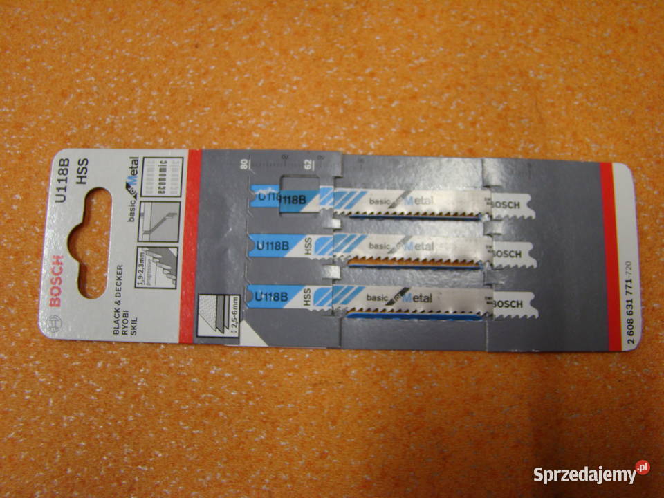 Brzeszczot BOSCH typ U 118 B 3 Ref 2 608 631 771
