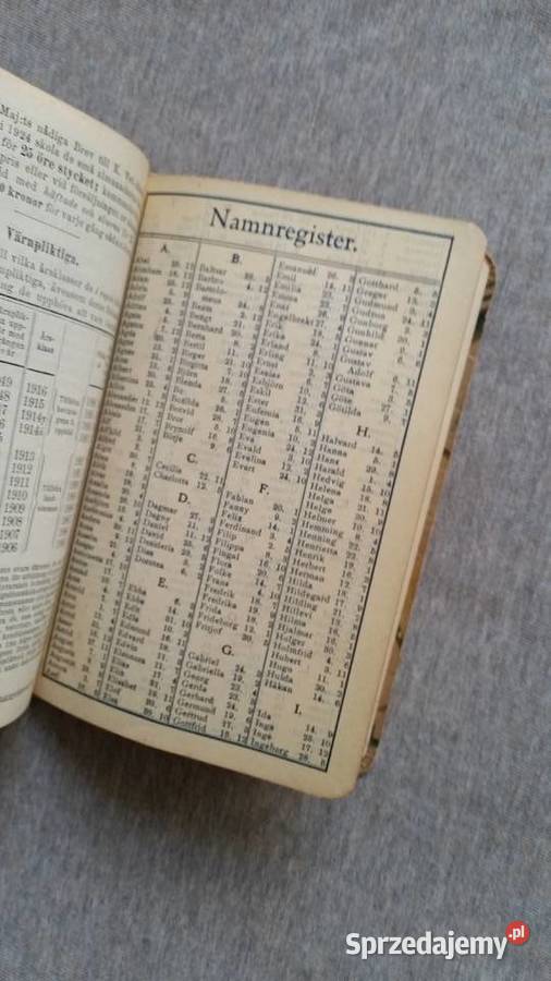 Rocznik Almanack 1927 till Stockholms horisont lubelskie Puławy