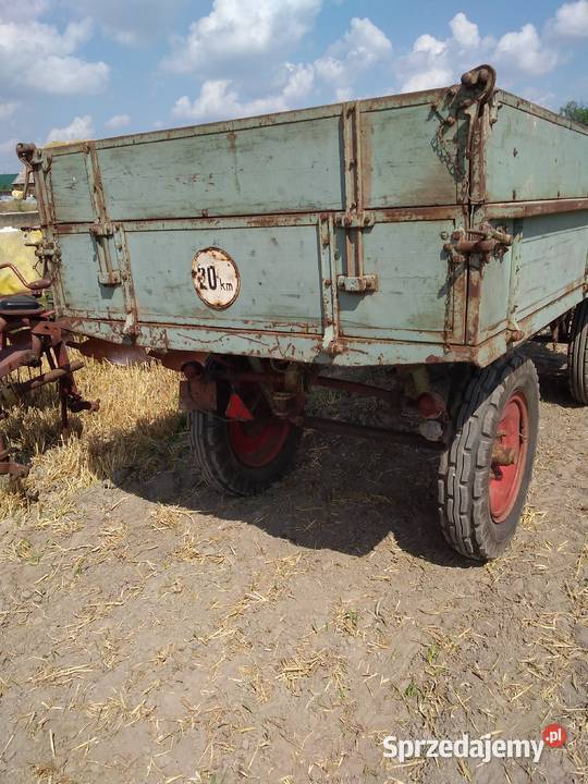 Przyczepa rolnicza niemiecka nieuszkodzony Gostyń