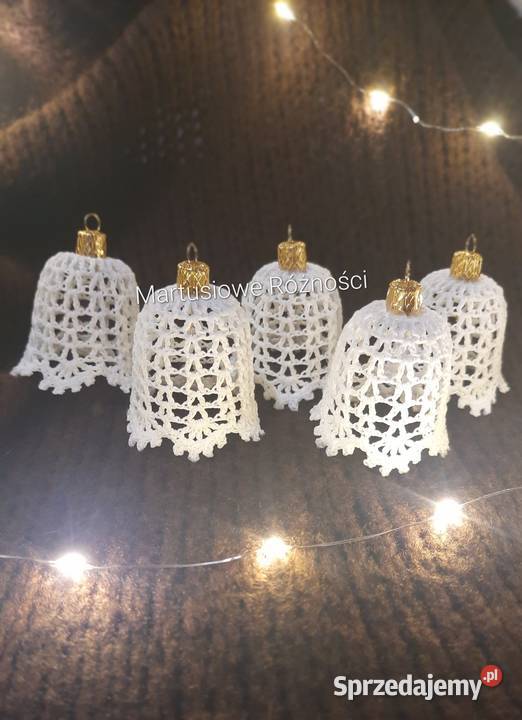 Dzwonki szydełkowe zestaw 6sztuk podlaskie