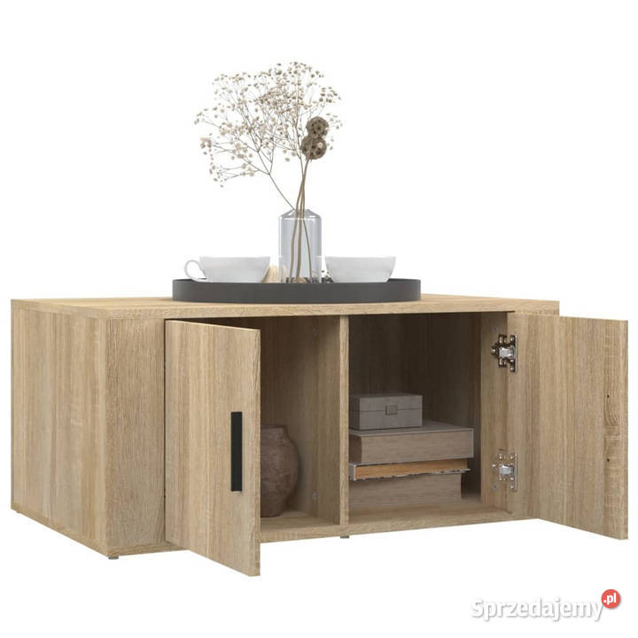 Stolik kawowy dąb sonoma 80x50x36 materiał Warszawa