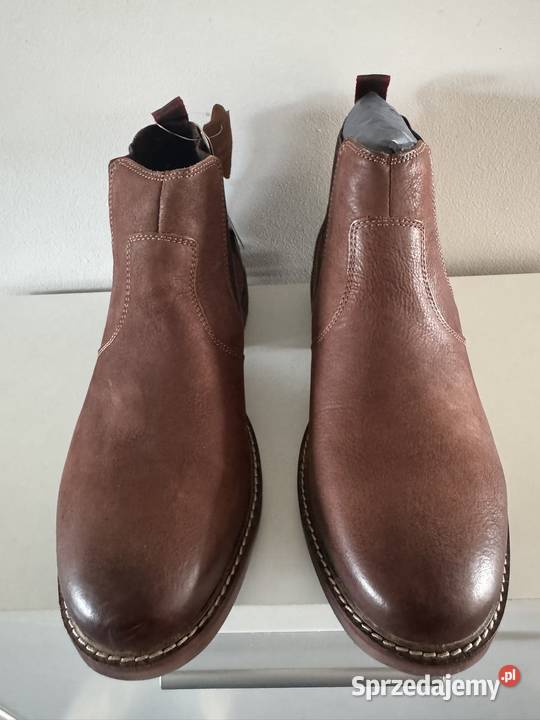 Botki skórzane męskie ocieplane Lasocki rozmiar Półbuty Poznań