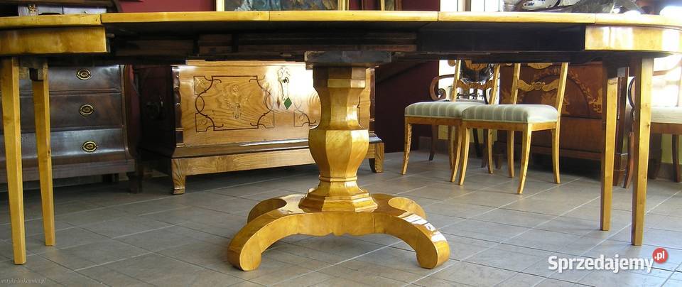 Stół rozkładany Biedermeier pomorskie