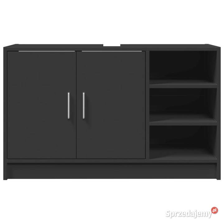 Szafka pod umywalkę czarna 90x29x55 WM848123 Warszawa