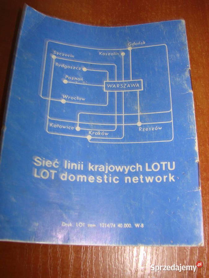 LOT Rozkład Lotów 1974