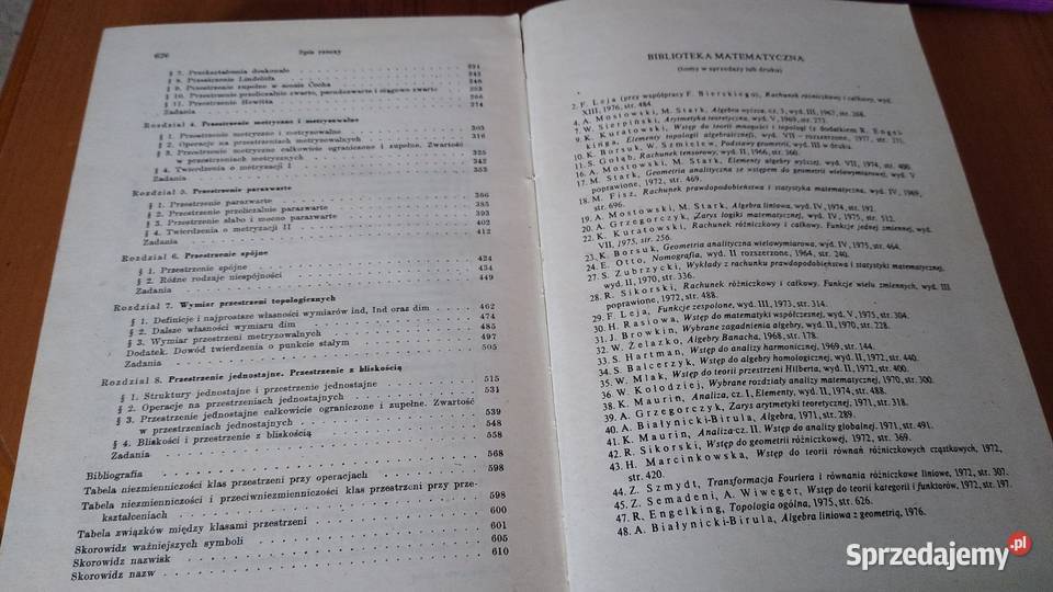 Topologia ogólna Biblioteka Matematyczna 47 Książki naukowe i popularnonaukowe Gdańsk