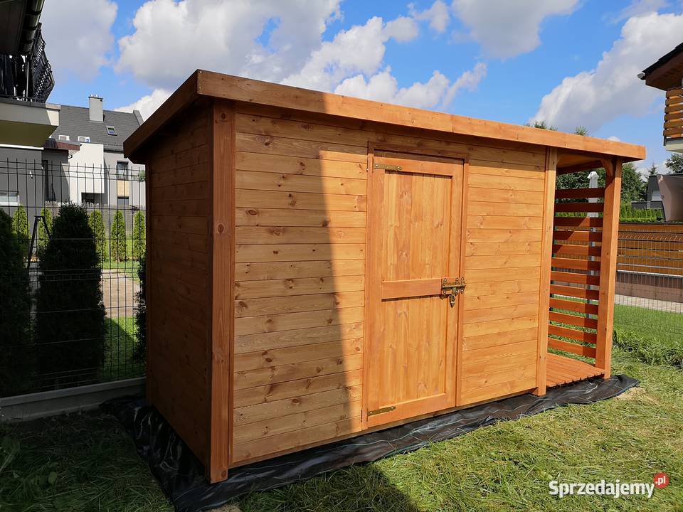 Domek narzędziowy 3 x 15m drewutnia 1 x 15m z Kalety