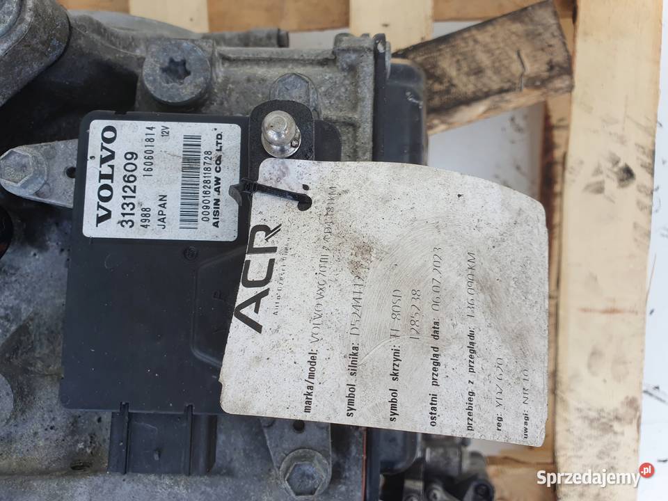 AUTOMATYCZNA SKRZYNIA BIEGÓW Volvo XC60 24 D4 osobowe Rudka