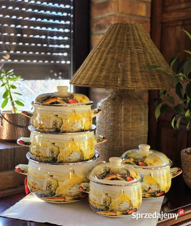 199 Garnki duże emalia worki Zabrze