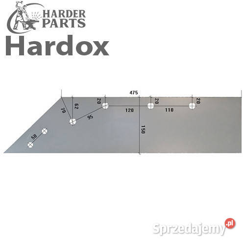 Lemiesz 300hektarów HARDOX KV09L części do pługa Suwałki