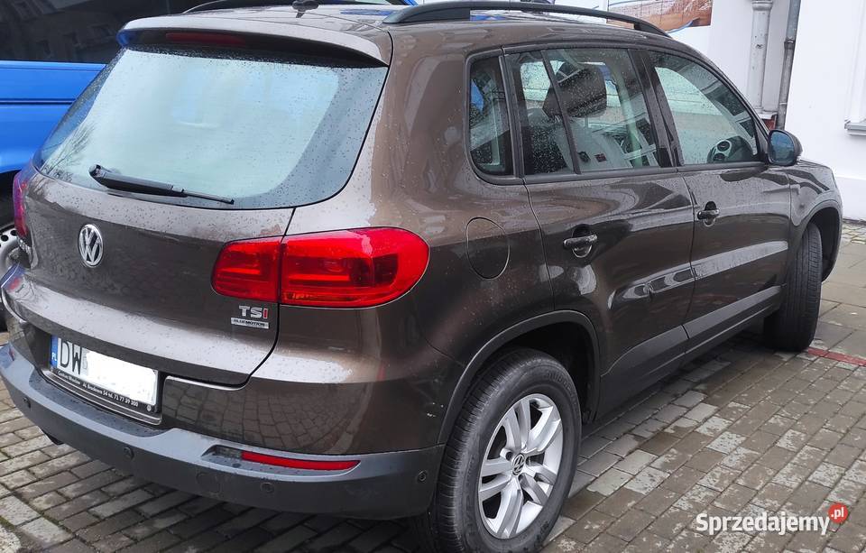 Volkswagen Tiguan 2014 r Przebieg 98000 wielofunkcyjna kierownica Wrocław