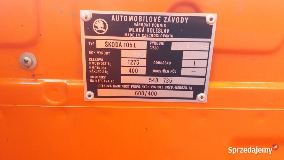 Skoda 105 L Škoda Krotoszyn