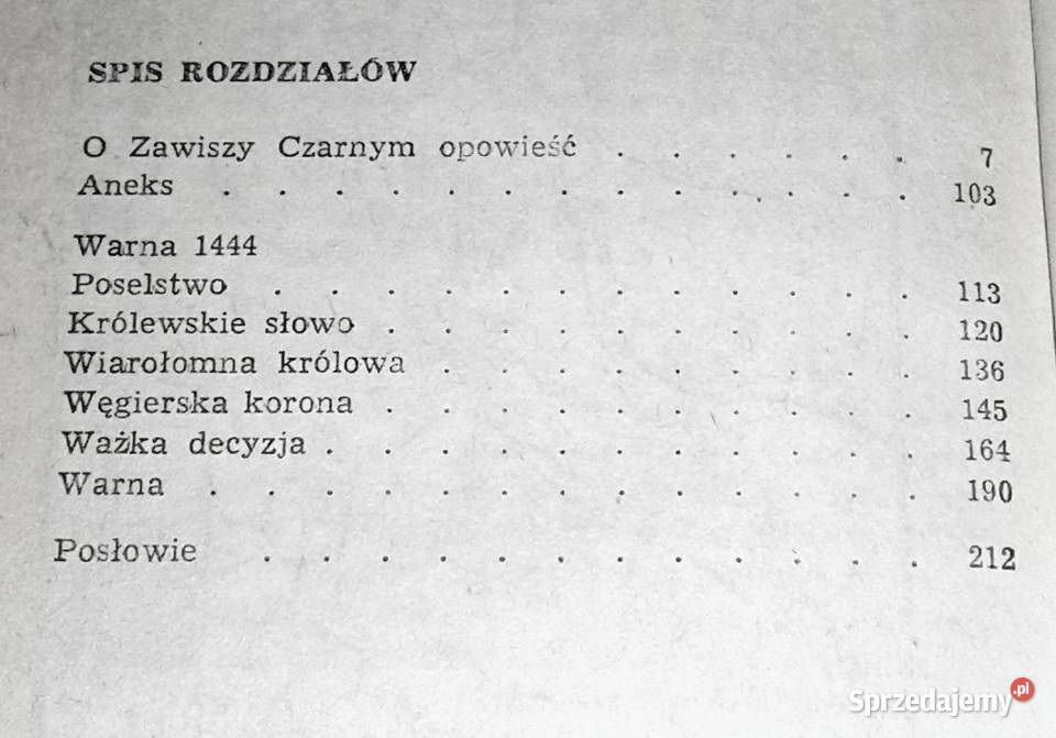 O zawiszy Czarnym opowieść Warna 1444 Karol twarda Chełm