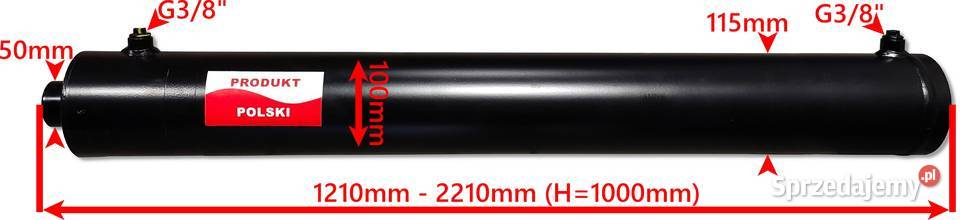 MOCNY Siłownik Cylinder Hydrauliczny SMTG 100x50 kujawsko-pomorskie Solec Kujawski