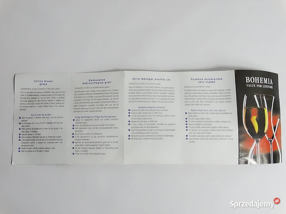 Bohemia Crystal Waza dekoracyjna flakon 23 Happy lubelskie Biłgoraj