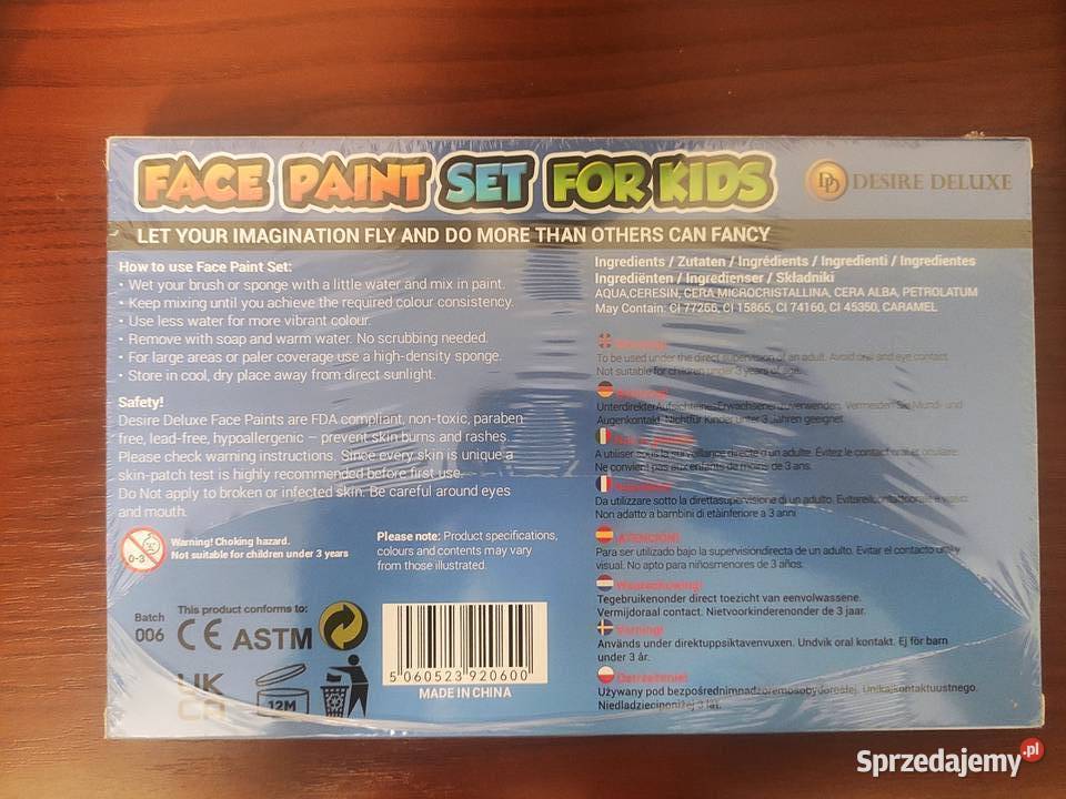 Farby do malowania twarzy dzieci Face Paint Kid Podwilk