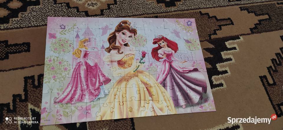 puzzle księżniczki Bella Disney 100 elementów Puzzle wielkopolskie