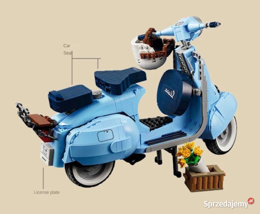Klocki skuter VESPA 125 Piaggio rzymskie wakacje Pobiedziska