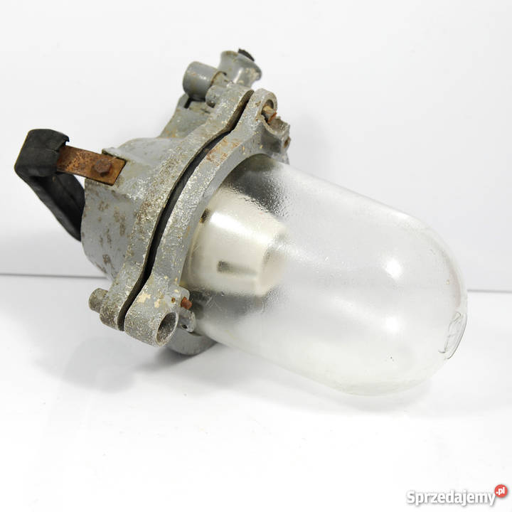 Industrialna lampa typ 51805 Czechosłowacja lata Warszawa