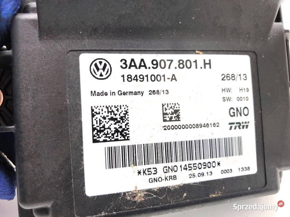MODUŁ HAMULCA RĘCZNEGO VW PASSAT B7 3AA907801H osobowe