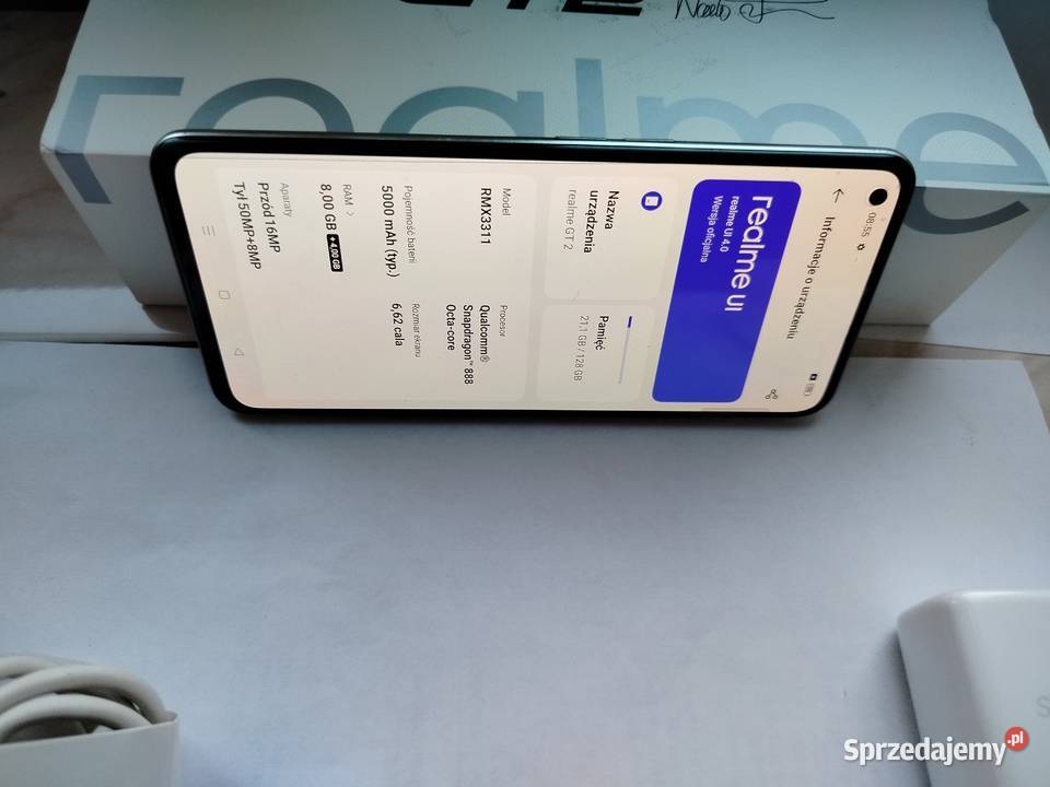 Realme GT 2 5G Biały Stan sprzedam