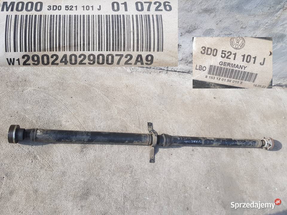 VW Phaeton wał napędowy 60 w12 Układ napędowy Legnica