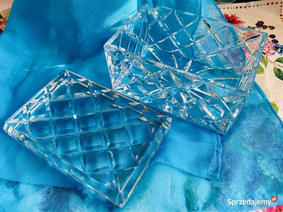 UNIKAT kryształy PRL stylowa klasyczna szkatuła pomorskie Gdynia