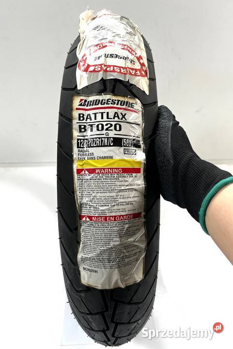Opona BRIDGESTONE BATTLAX BT020 MC 58W TL W do 270 km/h Opony i felgi Łobżenica sprzedam