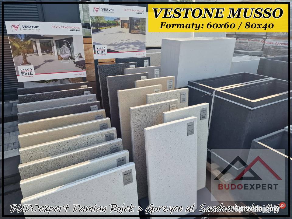 Płyty tarasowe dekoracyjne VESTONE MUSSO 60x60