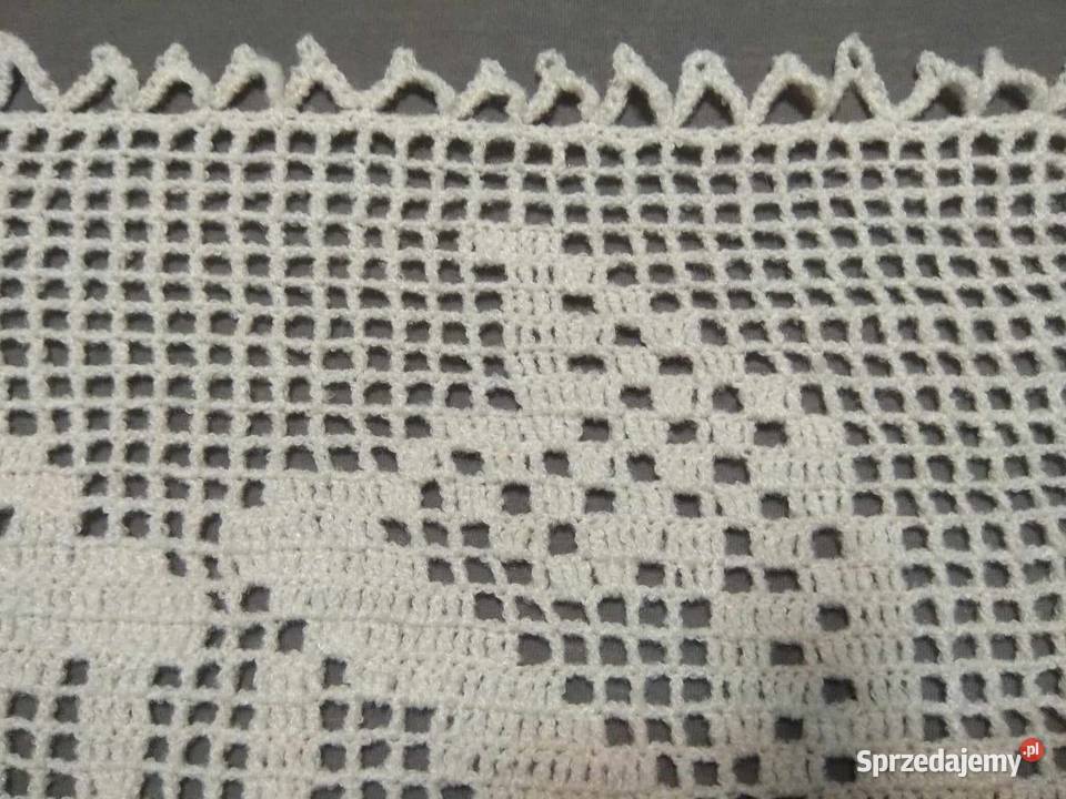 Firanka szydełkowa lambrekin gobelin na ścianę Katowice