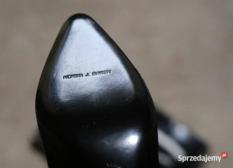 Szpilki Norma J Baker włoskie 385 czarne Kielce