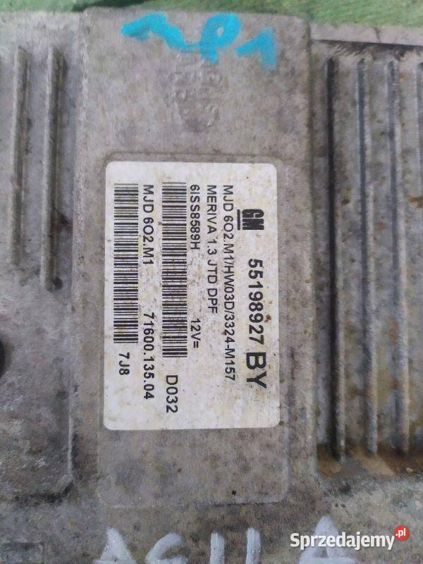 STEROWNIK SILNIKA KOMPUTER OPEL MERIVA A 13 Gliwice