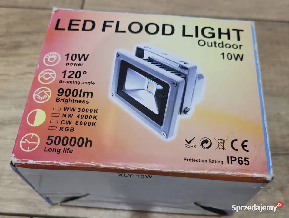 Oprawa LED naświetlacz 10W halogen reflektor Halogeny i naświetlacze pomorskie Leśniewo