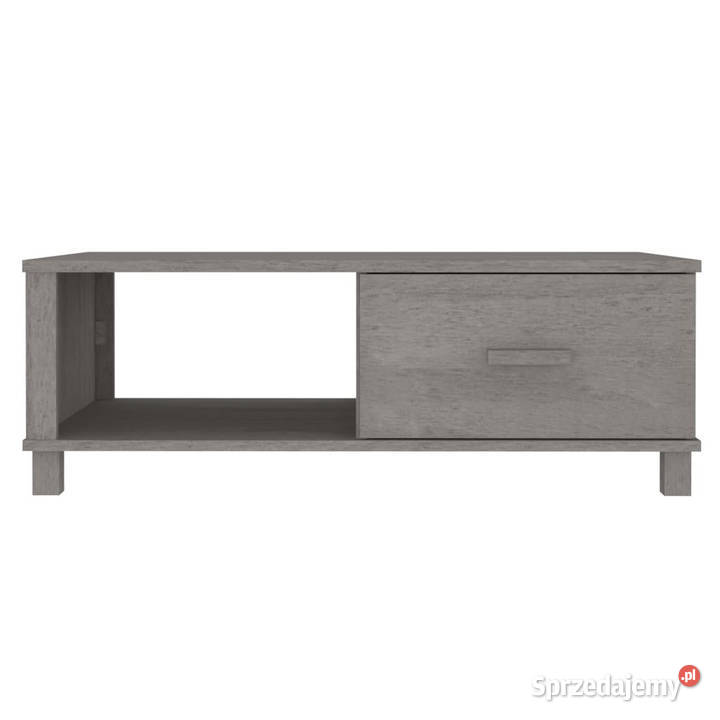 Stolik kawowy HAMAR jasnoszary 100x55x35 drewno Warszawa sprzedam