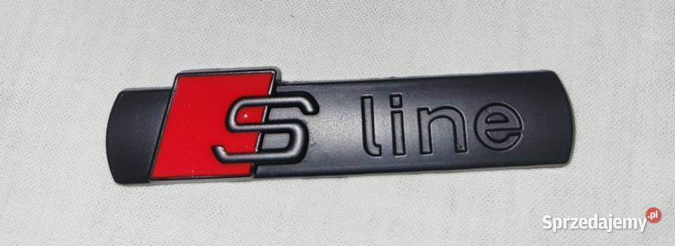 Logo S Line Audi aluminiowe Noweemblemat grill Gliwice