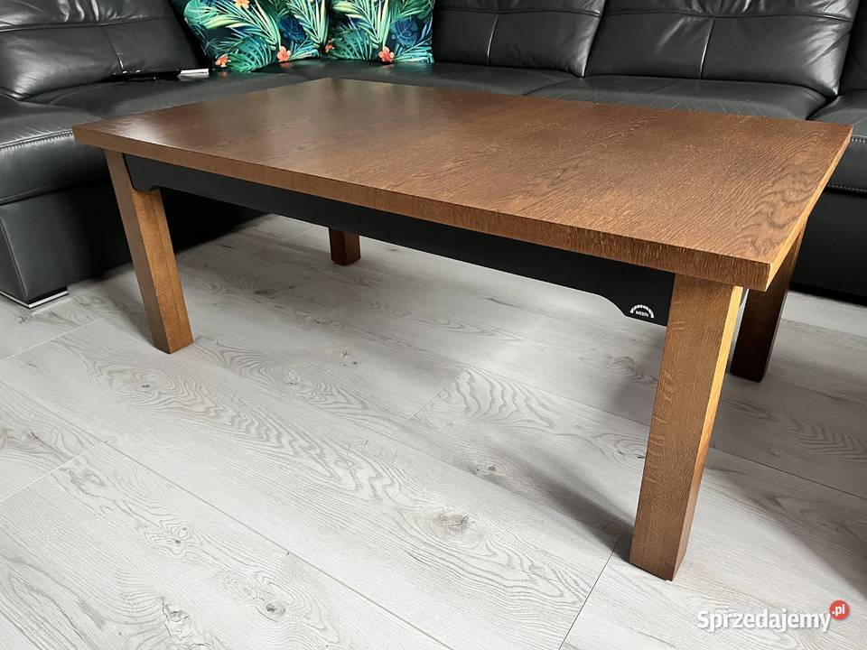 Stolik kawowy drewniane nogi brązowy sprzedam